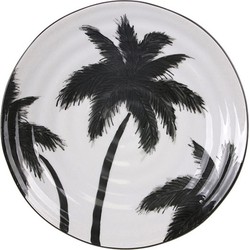 HK-living serveer bord palmbomen jungle 26,5x26,5x1,5 cm