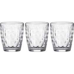 LAV water/drinkglazen Artemis - gedecoreerd glas - 3x stuks - 340 ml - Drinkglazen