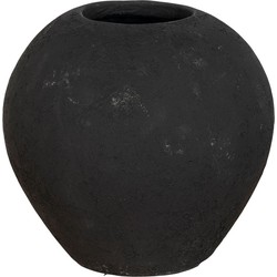 Horta Terracotta Decoration Vase - Flower vase in black