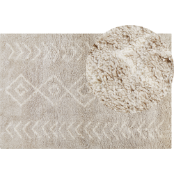 KAPAN - Shaggy tapijt - Beige - 200 x 300 cm - Polypropyleen