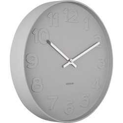 Wall Clock Mr. Grey Numbers