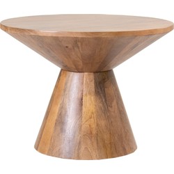 Salontafel Rond 60cm - Naturel Mangohout - Sep