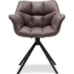 Riviera Maison Carnaby Dining Armchair Turning Leg, pellini, coffee