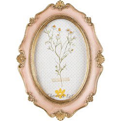 Clayre & Eef Fotolijst Roze Polyresin