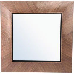 PTMD Spiegel Gezzy - 110x7x110 cm - Hout - Naturel