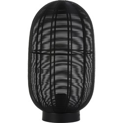 Light & Living - Tafellamp OPHRA  - 23x23x40cm - Zwart