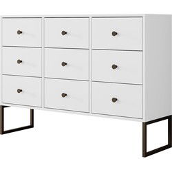 Meubella - Ladekast Lyndall - Wit - 115 cm
