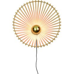 Wandlamp Bromo - Bamboe - Asymmetrisch - Ø50cm