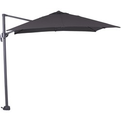 Garden Impressions Hawaii zweefparasol S 250x250 - donker grijs - zwart