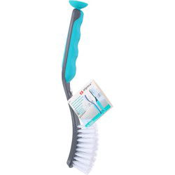 Afwasborstel met zuignap - 2x - 28 cm - afwassen - Afwasborstel