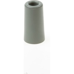 Deurbuffer / deurstopper - 3x - grijs - rubber - 75 x 40 mm - deurstop - Deurstoppers
