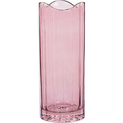 Beliani PERDIKI - Bloemenvaas-Roze-Glas