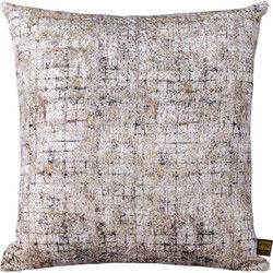 PTMD Sierkussen Curt - 50x3x50 cm - Fluweel - Creme