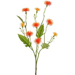 Knoopkruid centaurea 55 cm oranje kunstbloem zijde nepbloem