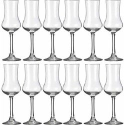 Royal Leerdam Likeur/borrelglazen - 12x stuks - transparant - 90 ml - Likeurglazen