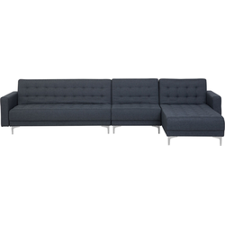 Beliani ABERDEEN - Modulaire Sofa-Grijs-Polyester