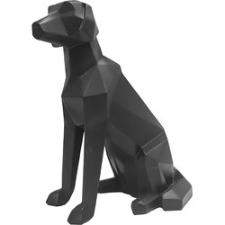 Present Time - Beeld Origami Dog Sitting - Zwart