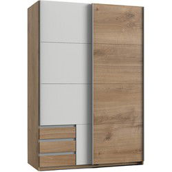 Kledingkast met 2 schuifdeuren - L135 cm