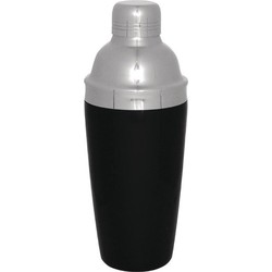 Cocktailshaker Blackjack – RVS – Zwart – Ø 9,5 x H 22 cm