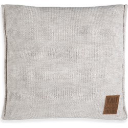 Knit Factory Uni Sierkussen - Beige - 50x50 cm - Inclusief kussenvulling