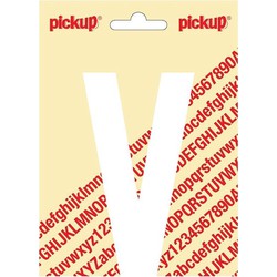 Plakletter Nobel Sticker witte letter V - Pickup