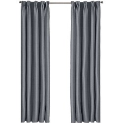 Larson - Luxe hotel blackout gordijn - met haken - 3m x 2.5m - Donkergrijs