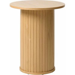 Bijzettafel Eikenhout Ø50cm - Naturel - Tafel Nola