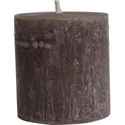 PTMD Kaars New Rustic Outdoor - 15x15x16 cm - Parrafin - Steen