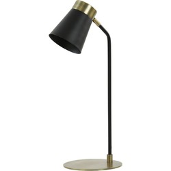 Bureaulamp Braja - Zwart - 22x20x55 cm