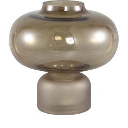PTMD Nyda Vaas - 19,5 x 19,5 x 20 cm  - Glas - Bruin