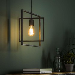 Industriële hanglamp Kody square metaal