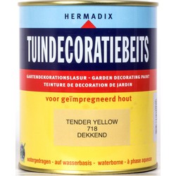 Tuindecoratiebeits 718 tender yellow 750 ml - Hermadix