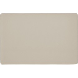 Zeller placemats - 1x - vegan leer - creme - 45 x 30 cm - Placemats