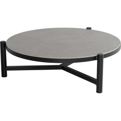 Carson koffietafel zwart dia. 126xH 38 cm - Hartman