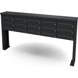 Multibox brievenbus 5 breed 3 hoog zwart
