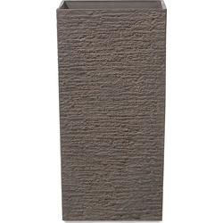 GAZA - Plantenbak - Donkerbruin - 35 cm - Stenenmix