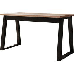 Meubella - Ithaca - Bureau - Eiken - 135x65 cm
