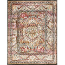 Safavieh Exotic Elegant Indoor Woven Area Rug, Luxor Collection, LUX322, in Ivory & Fuchsia, 183 X 274 cm