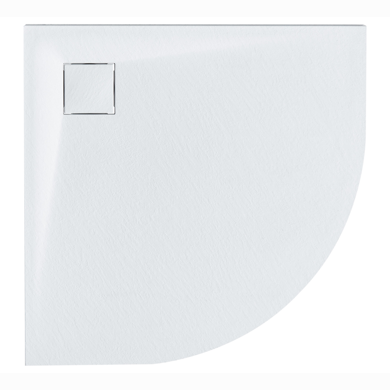 PARON - Douchebak - Wit - 80 x 80 x 3 cm - SMC (kunststof) - 