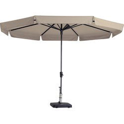 Stokparasol Syros luxe 350 cm Polyester ecru zonwering