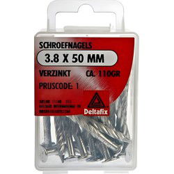 Schroefnagel 3,8x50mm verz 110gr