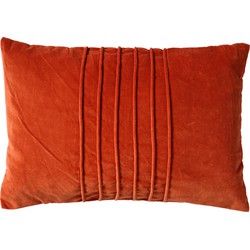 Dutch Decor PAX - Kussenhoes velvet 40x60 cm Potters Clay - oranje - Dutch Decor