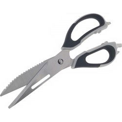 Benson huishoud/multifunctionele schaarA‚A - 23 cm - zwart/grijs - rvs/kunststof - Keukenscharen