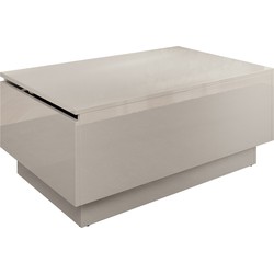 Meubella Salontafel Micha - Hoogglans wit - 90 cm