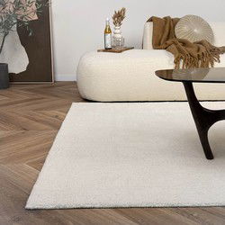 Wollen vloerkleed Twig ivoor/wit - Interieur05 Wit,Creme - 240 x 340 cm - (XL)