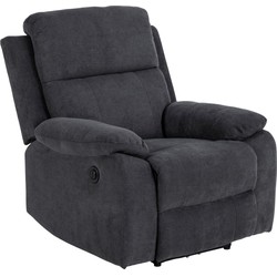 Relaxfauteuil Donkergrijs - 95x90x98cm - Verstelbaar - Rinda