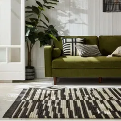 Berber vloerkleed - Lina Zwart / Wit - 120 X 170 CM