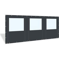 PVC zijwand raam en ritsen 6m breed-250cm hoog-kies je kleur