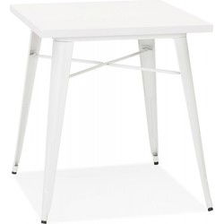 Kleine eettafel in industriële stijl LALOU 76x76x76 cm