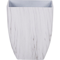 MIRO - Bloempot - Wit - 28 cm - Stenenmix